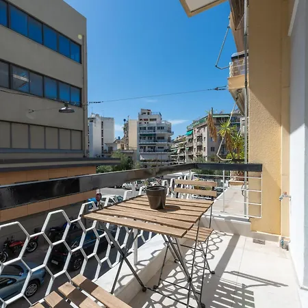 Minimal With Balcony In Pagrati, Athens