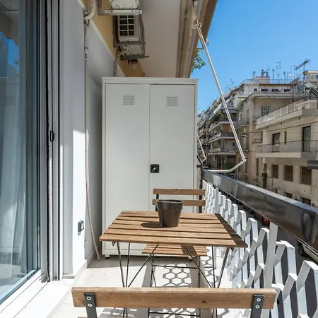 Minimal With Balcony In Pagrati, Athens
